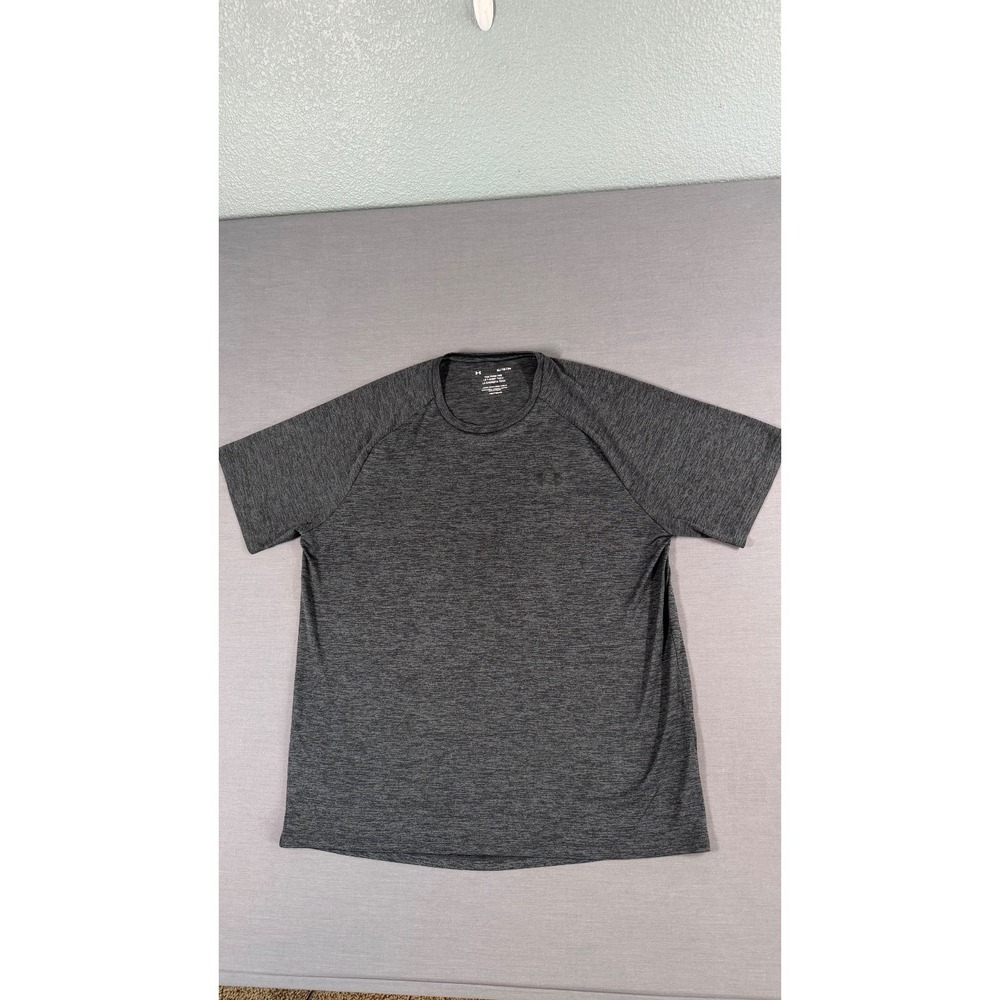 Under Armour T Shirt Mens XL Gray Tech 2.0 Athletic Performance Loose Heatgear